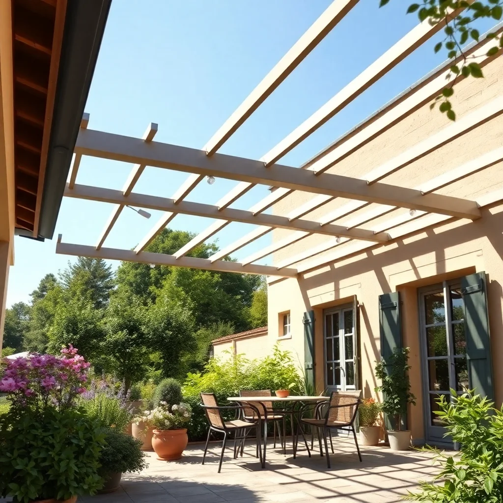 Pergola aluminium autoportante