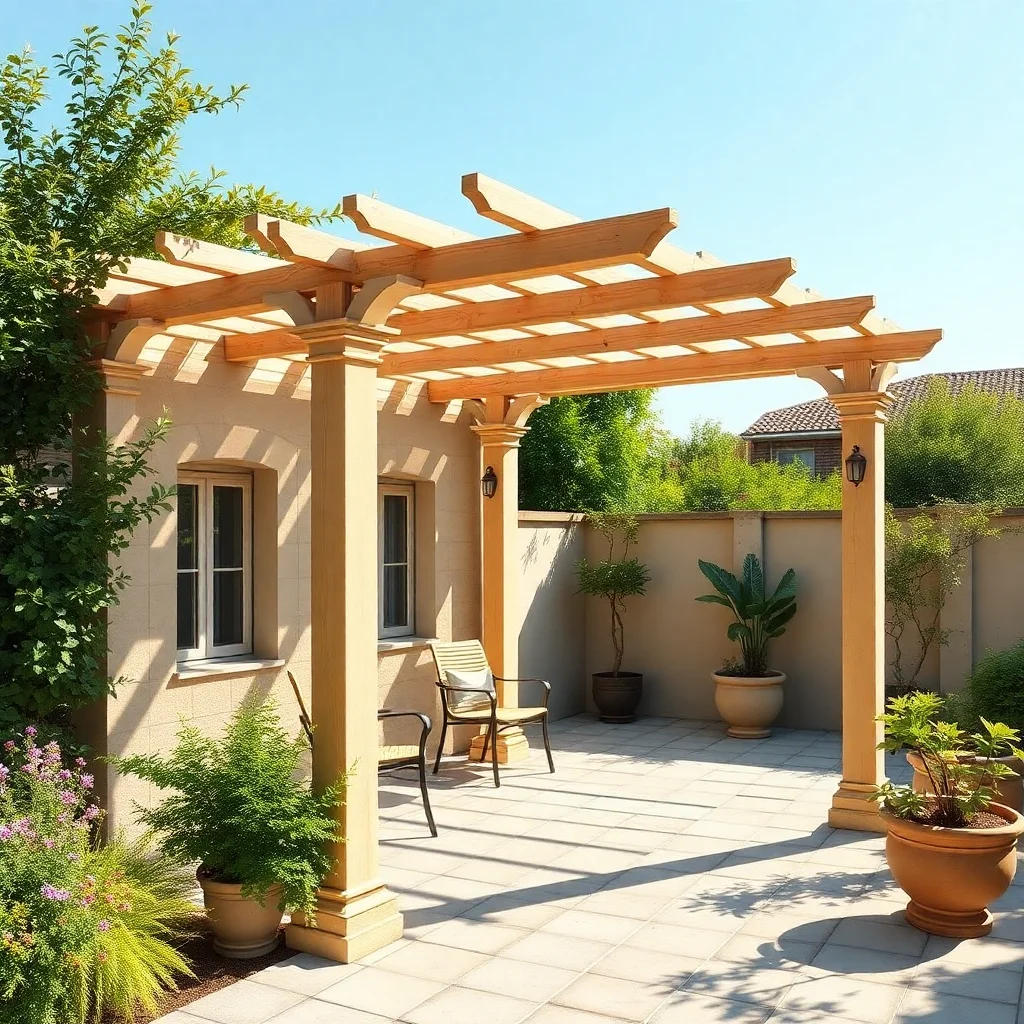 Petite pergola moins de 20m²