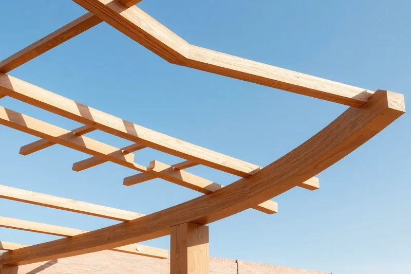 Installation d'une pergola aluminium sur terrasse en béton illustrant fixation pergola mur