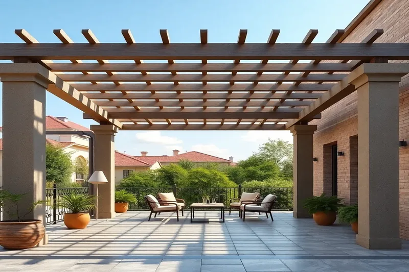 Pergola illustrant brise vue pergola