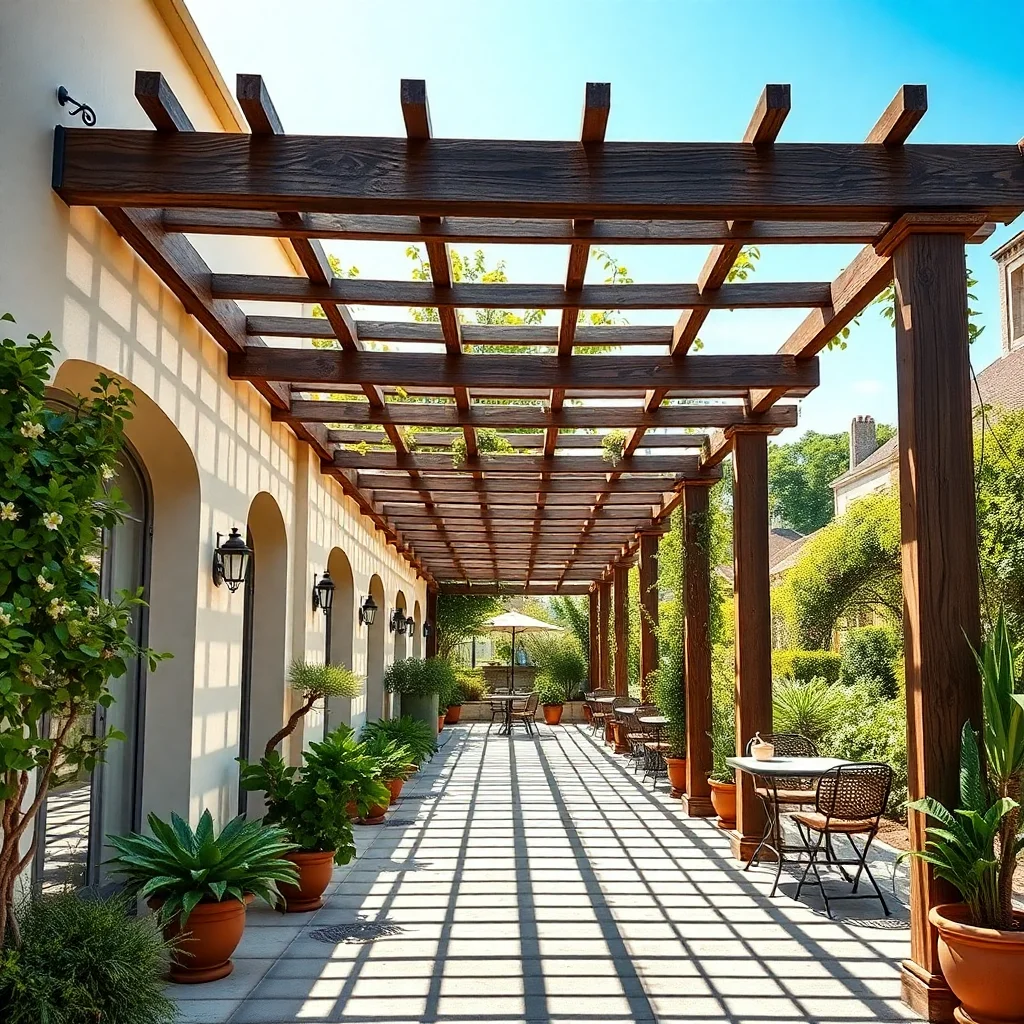 Pergola stores latéraux