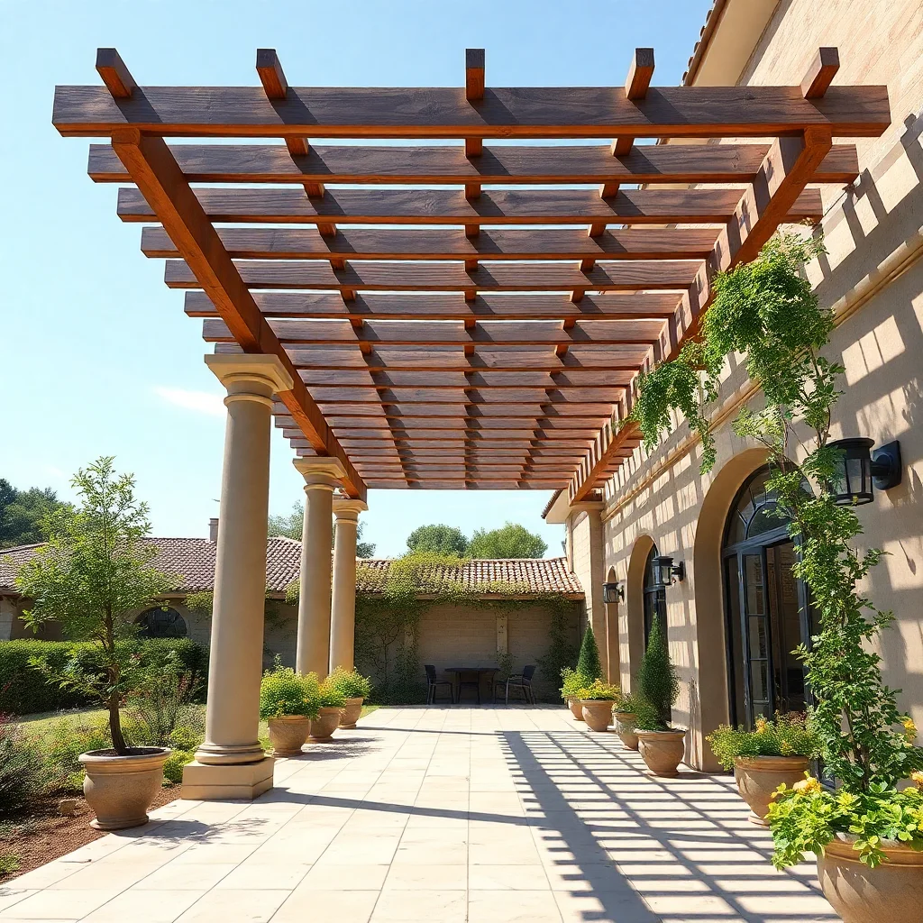 Rideau pergola extérieur