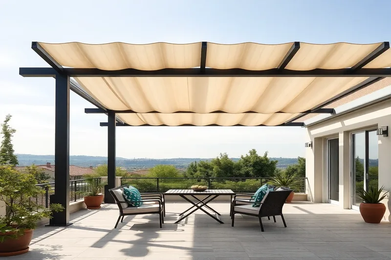 Pergola illustrant voile ombrage pergola