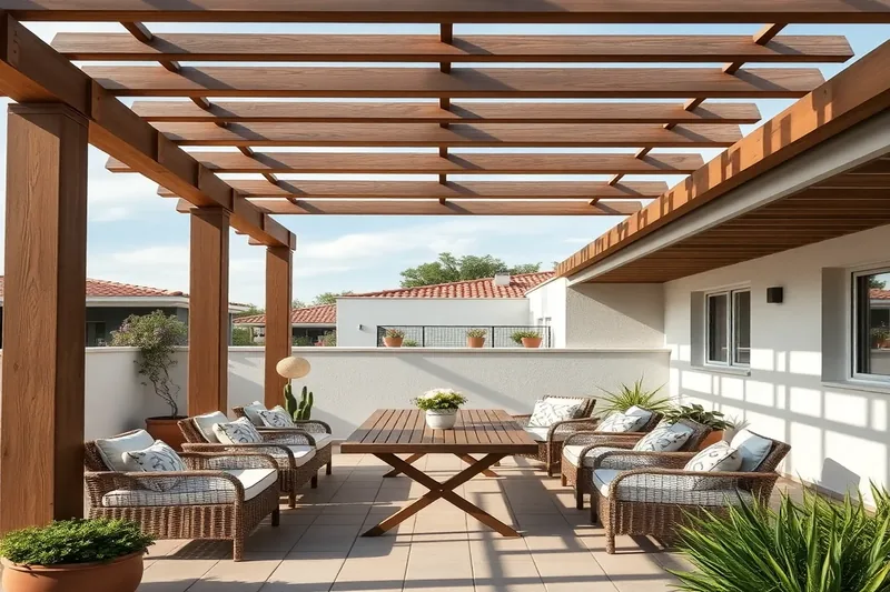 Pergola — pergola mobilier extérieur