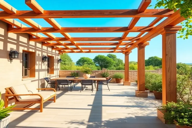 Pergola — pergola petite terrasse