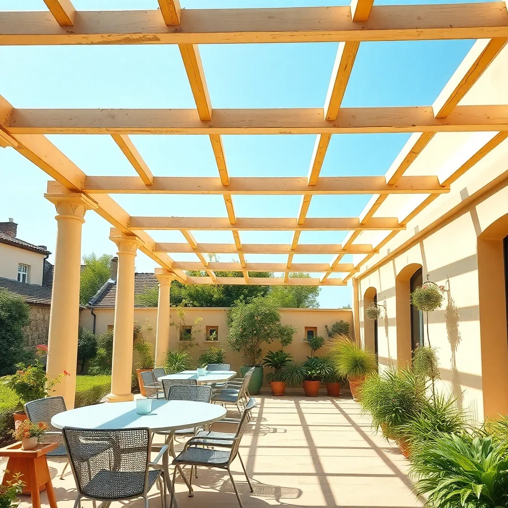 Pergola toit en verre