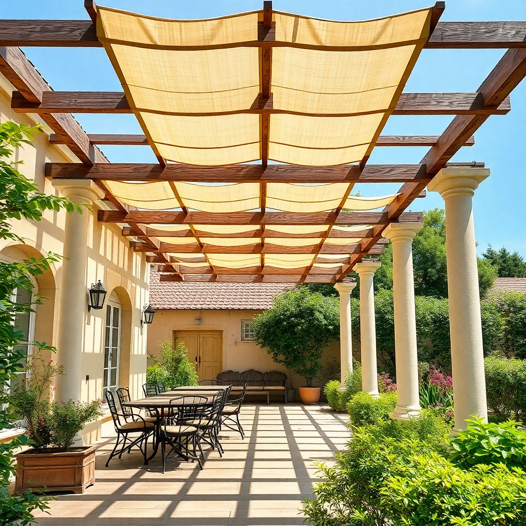 Pergola voile d'ombrage