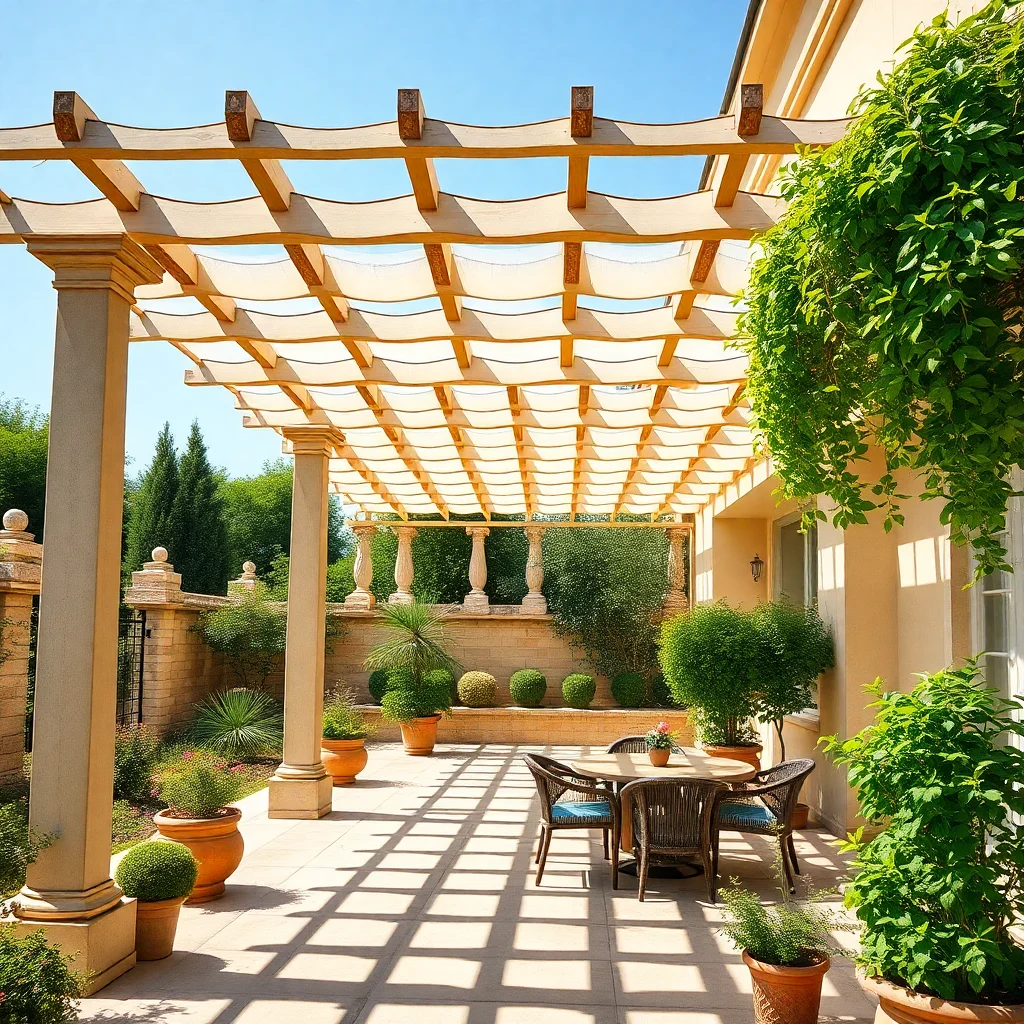 Toile pour pergola